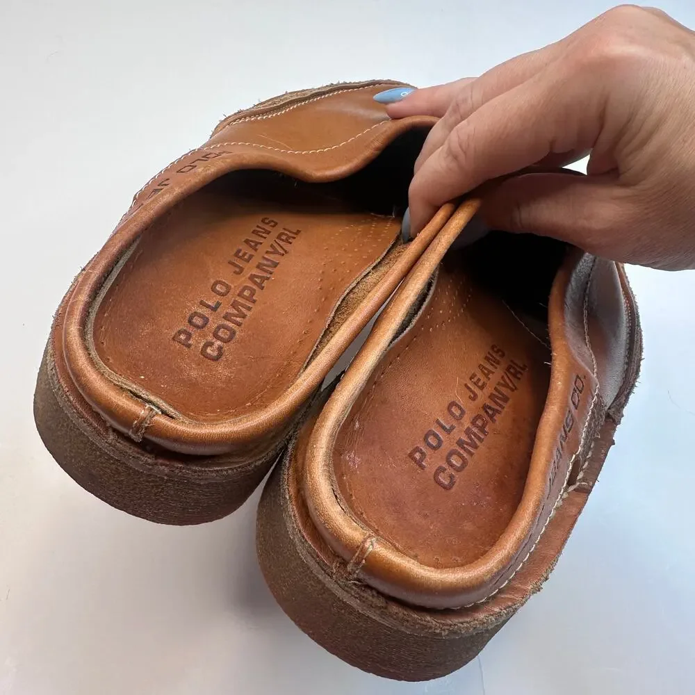POLO Jeans Co Tan Clogs